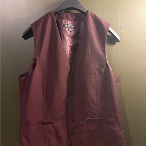 INC International Concepts Maroon Slim Fit Vest